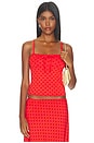 view 1 of 5 Tie Cami in Chili Pepper