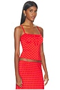 view 2 of 5 Tie Cami in Chili Pepper