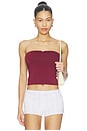 view 1 of 5 Contour Tube Top in Bordeaux