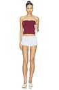 view 5 of 5 Contour Tube Top in Bordeaux