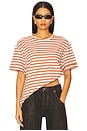 view 1 of 4 Boifriend T-shirt in Mocha Stripe