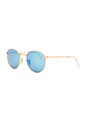 view 2 of 3 Polarized Round Flash Lenses in Gold & Polarized Blue Flash