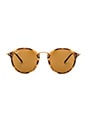 view 1 of 3 LUNETTES DE SOLEIL ROUND FLECK in Tortoise & Brown Classic B-15