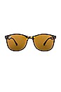 view 1 of 3 LUNETTES DE SOLEIL RECTANGLE in Havana & Brown
