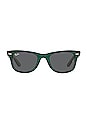 view 1 of 3 Legacy Wayfarer in Transparent Green & Dark Grey