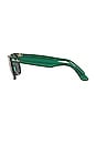 view 3 of 3 Legacy Wayfarer in Transparent Green & Dark Grey