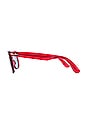 view 3 of 6 LUNETTES DE SOLEIL LEGACY WAYFARER in Transparent Red & Blue
