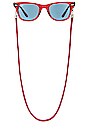 view 4 of 6 LUNETTES DE SOLEIL LEGACY WAYFARER in Transparent Red & Blue
