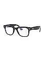 view 2 of 3 LUNETTES ANTI LUMIÈRE BLEU STORIES WAYFARER in Shiny Black & Clear