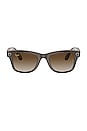 view 1 of 3 LUNETTES DE SOLEIL STORIES WAYFARER in Shiny Brown & Brown Gradient