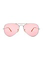 view 1 of 3 Aviator Evolve in Silver & Pink