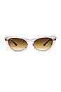 view 1 of 3 LUNETTES DE SOLEIL ICON CAT EYE in Transparent Light Brown & Gradient Brown