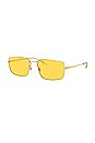 view 2 of 3 LUNETTES DE SOLEIL EVOLVE RECTANGLE in Gold & Yellow to Green