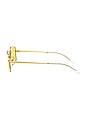 view 3 of 3 LUNETTES DE SOLEIL EVOLVE RECTANGLE in Gold & Yellow to Green
