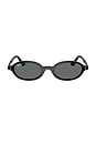 view 1 of 3 Oval Sunglasses in Black