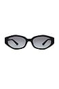 view 1 of 3 Square Sunglasses in Gradient Grey & Black&