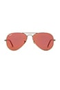 view 1 of 3 Aviator Flash Lenses in Bronze Copper & Red Mirror
