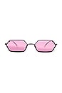 view 1 of 3 Yevi Sunglasses in Gunmetal & Pink