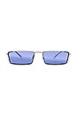 view 1 of 3 Emy Sunglasses in Silver & Blue