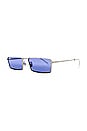 view 2 of 3 Emy Sunglasses in Silver & Blue
