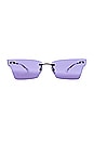 view 1 of 3 Xime Sunglasses in Gunmetal & Purple