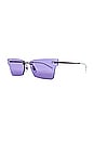 view 2 of 3 Xime Sunglasses in Gunmetal & Purple