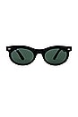 view 1 of 3 Wayfarer Oval Sunglasses in Black