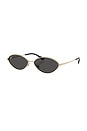 view 2 of 3 Kai Sunglasses in Pale Gold