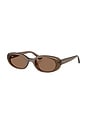 view 2 of 3 Oval Sunglasses in Opal Brown