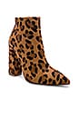view 2 of 6 BOTTINES À TALON LEO in Tan Leopard