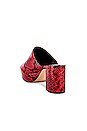 view 3 of 5 Club Heel in Red Snake