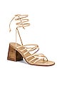 view 2 of 5 Cross Sandal in Nude Suede