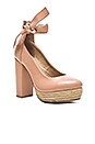 view 2 of 5 x For Love & Lemons Harper Heel in Nude Leather