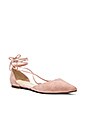 view 2 of 5 x For Love & Lemons Paloma Flat in Blush Suede
