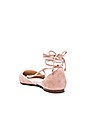 view 3 of 5 x For Love & Lemons Paloma Flat in Blush Suede