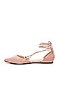 view 5 of 5 x For Love & Lemons Paloma Flat in Blush Suede