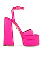 view 1 of 5 Casia Ankle Strap Platform in Hot Pink