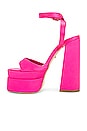 view 5 of 5 Casia Ankle Strap Platform in Hot Pink