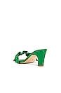 view 3 of 5 Ruffle Mule in Green
