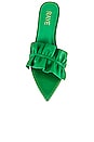 view 4 of 5 Ruffle Mule in Green