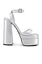 view 1 of 5 Casia Ankle Strap Platform in Silver