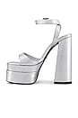 view 5 of 5 Casia Ankle Strap Platform in Silver
