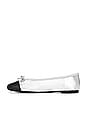 view 5 of 5 Natalia Ballet Flat in Silver & Black