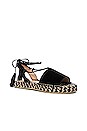 view 2 of 5 Devon Sandal in Black & Multi Weave