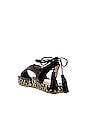 view 3 of 5 Devon Sandal in Black & Multi Weave