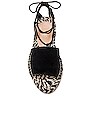 view 4 of 5 Devon Sandal in Black & Multi Weave