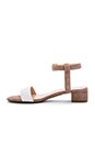 view 5 of 5 Andie Sandal in White & Taupe