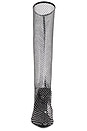 view 4 of 5 САПОГИ NOMICO in Black Mesh Diamante