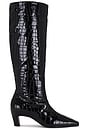 view 1 of 5 Mimi Boot in Black Patent Croco