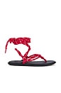 view 1 of 5 Lillie Sandal in Red & Black